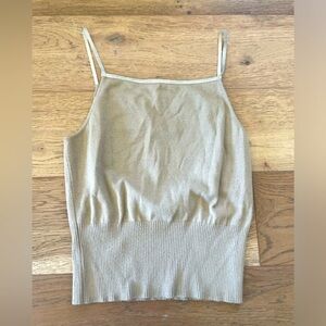 Escorpion y2k knit string tank with diamond stud detail medium